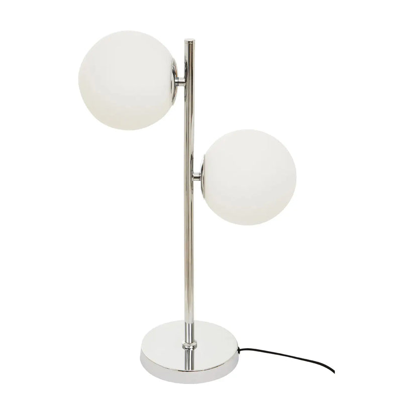Karter Lamp Collection - White/Chrome