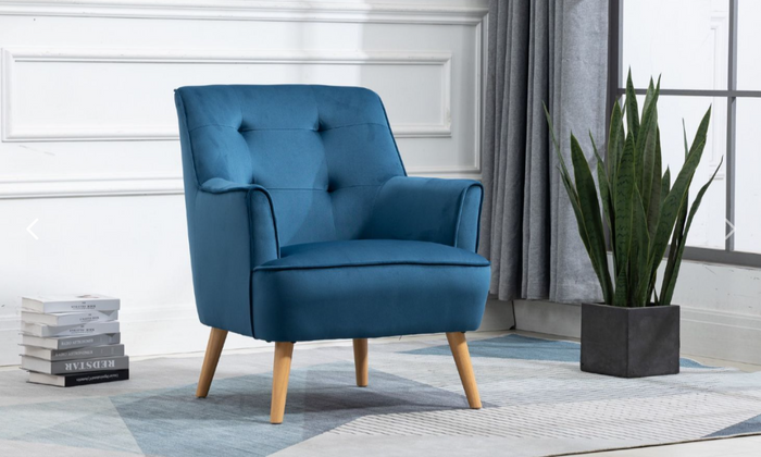 *CLEARANCE* Tara Accent Chair - Navy