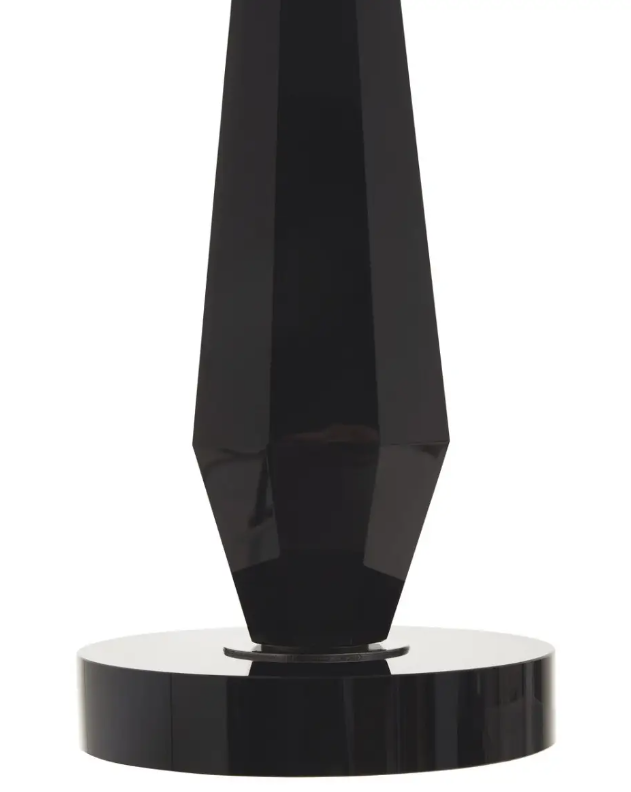 Hexum Table Lamp - Black Crystal With Shade