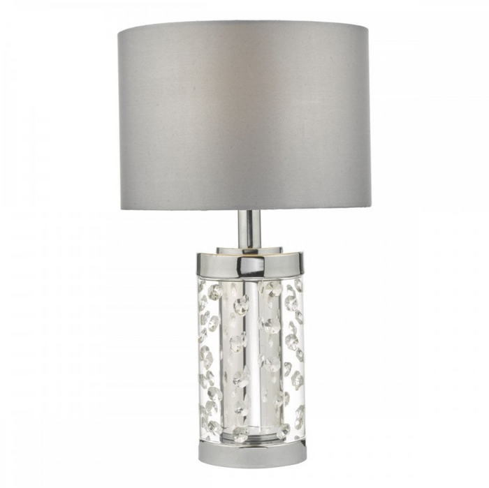 *CLEARANCE* Yalena Polished Chrome/Crystal Table Lamp
