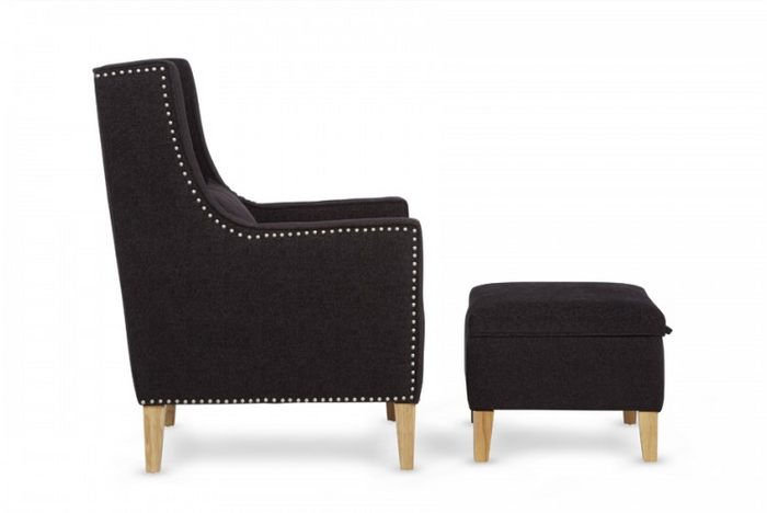 *CLEARANCE* Leven Occasional Chair - Aubergine