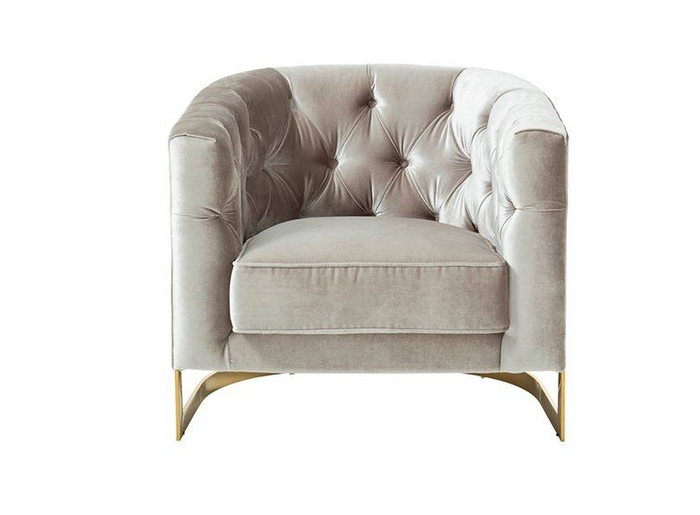 *CLEARANCE* Leah Accent Tub Chair - Silver