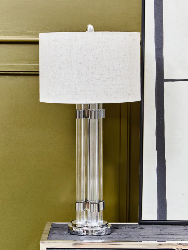 Eman Table Lamp - Silver