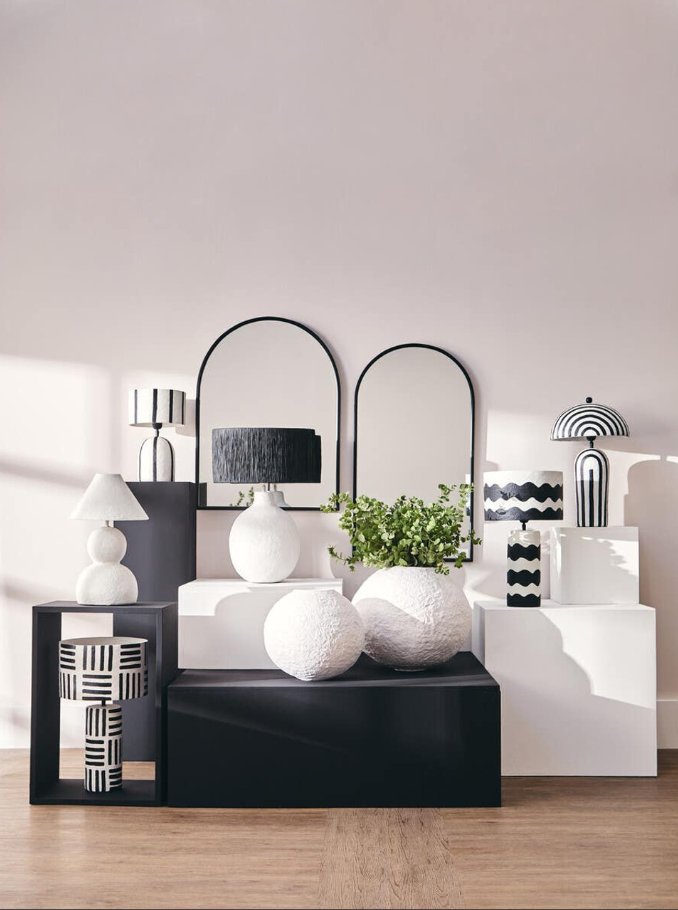 Carta Lighting Collection - Black and White