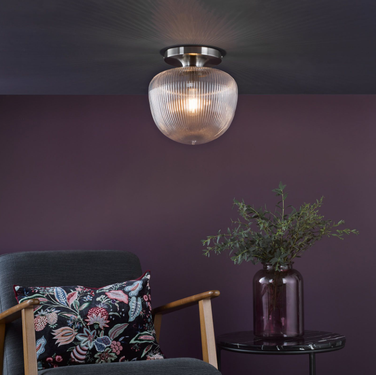 Abrielle Lighting Collection - Polished Nickel/Glass