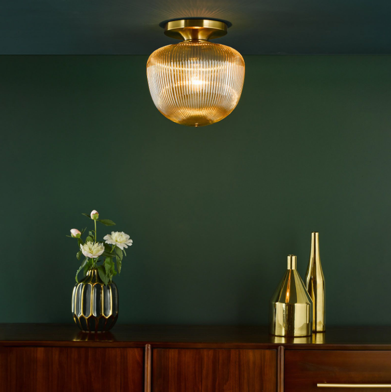 Abrielle Lighting Collection - Brushed Bronze/Amber