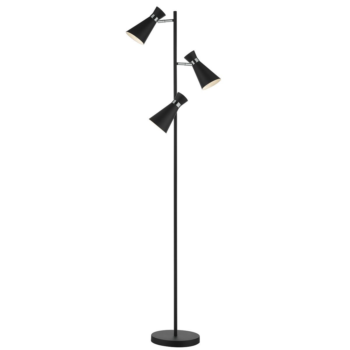 Ashworth Lighting Collection - Matt Black and Polished Chrome
