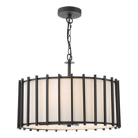 Cagliari Lighting Collection - Matt Black and Ivory