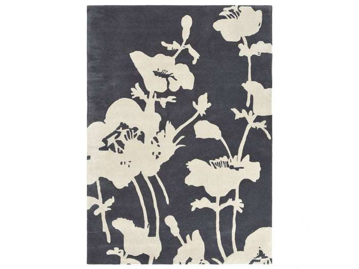 Florence Broadhurst Rugs - Floral 300 Charcoal