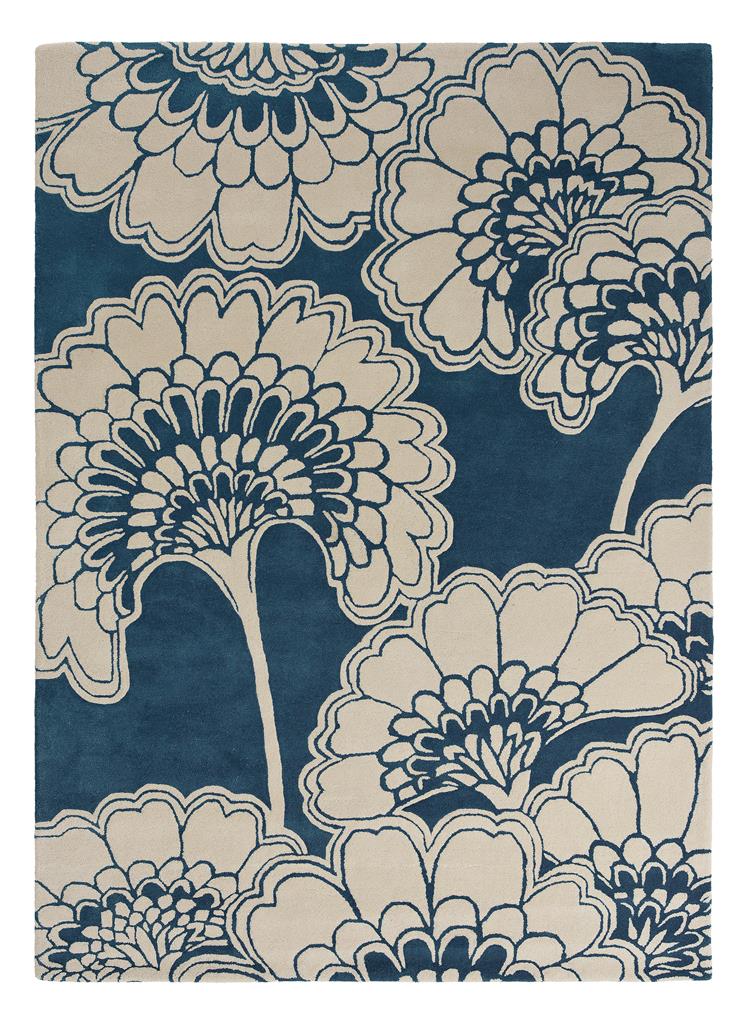 Florence Broadhurst Rugs - Japanese Floral Midnight