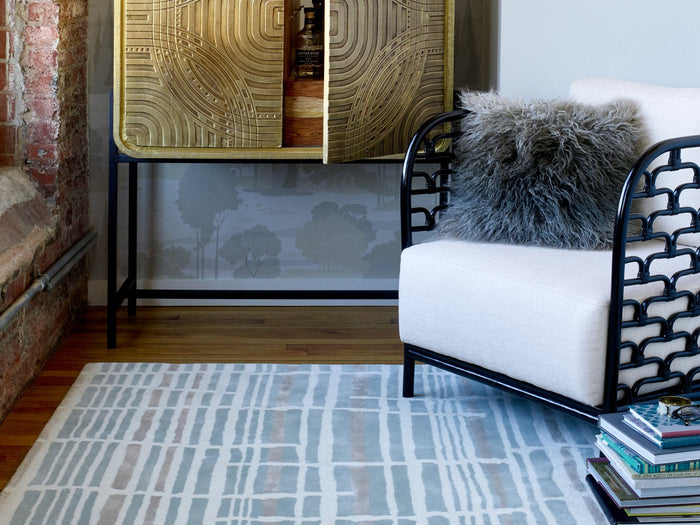 Florence Broadhurst Rugs - Tortoiseshell Stripe Jade