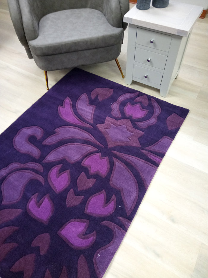 Evermore Rug - Violet 120cm x 170cm.