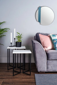 Yulia Mirror - Silver And Smoked 50cm