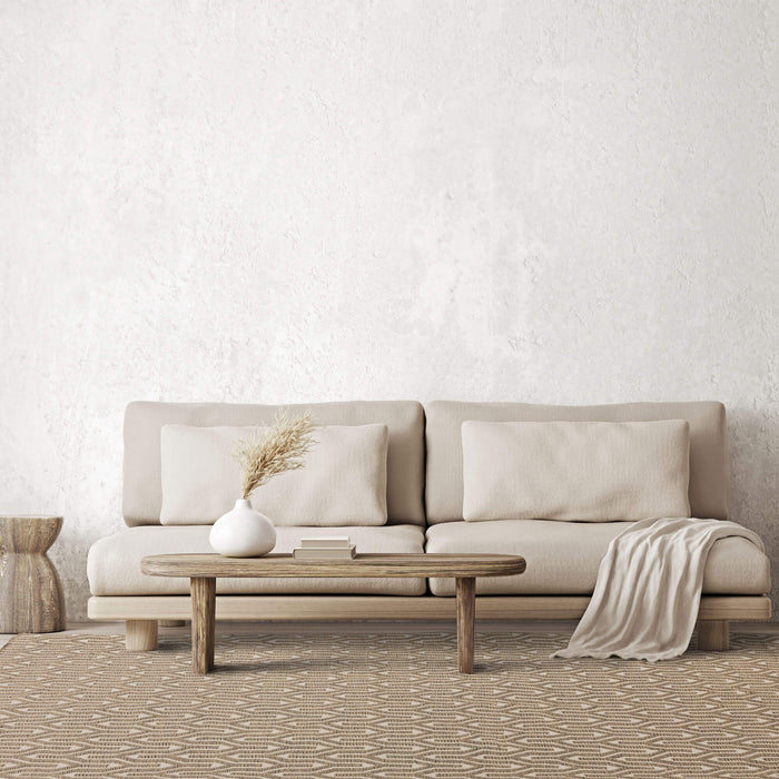 Global Rug Collection - Cream Lattice