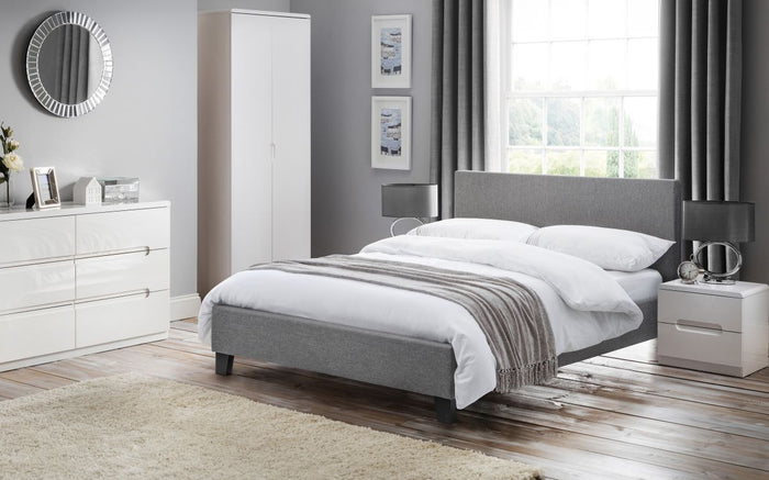 Rialto Bed - Grey Linen