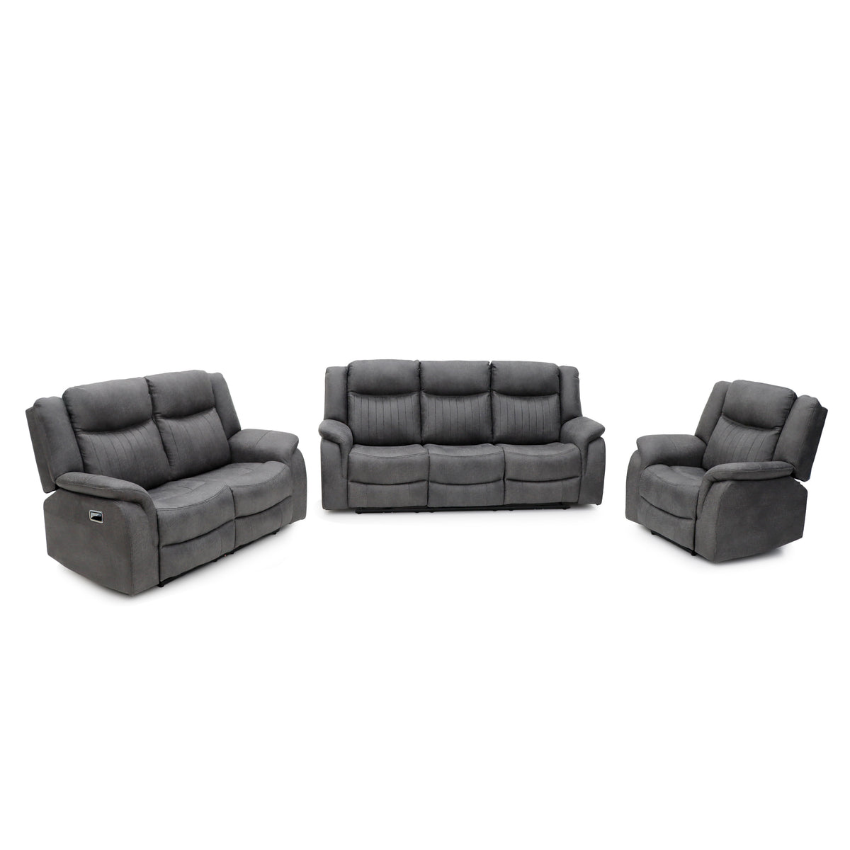 Darlington Manual Recliner Collection - Grey