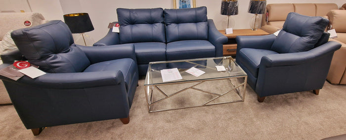 *CLEARANCE* G-Plan Riley Cambridge Navy Leather