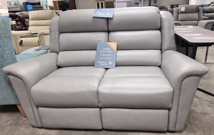*CLEARANCE* Parker Knoll Colorado 2 Seater Sofa - Roma Steel Leather