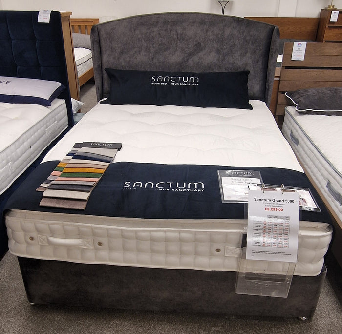 *CLEARANCE* Sanctum Grand 5000 2 Drawer 5'0" Kingsize Divan - Dapple Mink