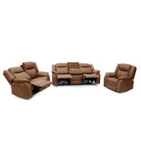 Darlington Manual Recliner Collection - Tan