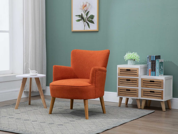 Keira Armchair - Sunburnt Orange