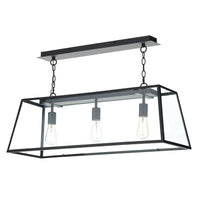 Academy Lighting Collection - Matt Black/Glass