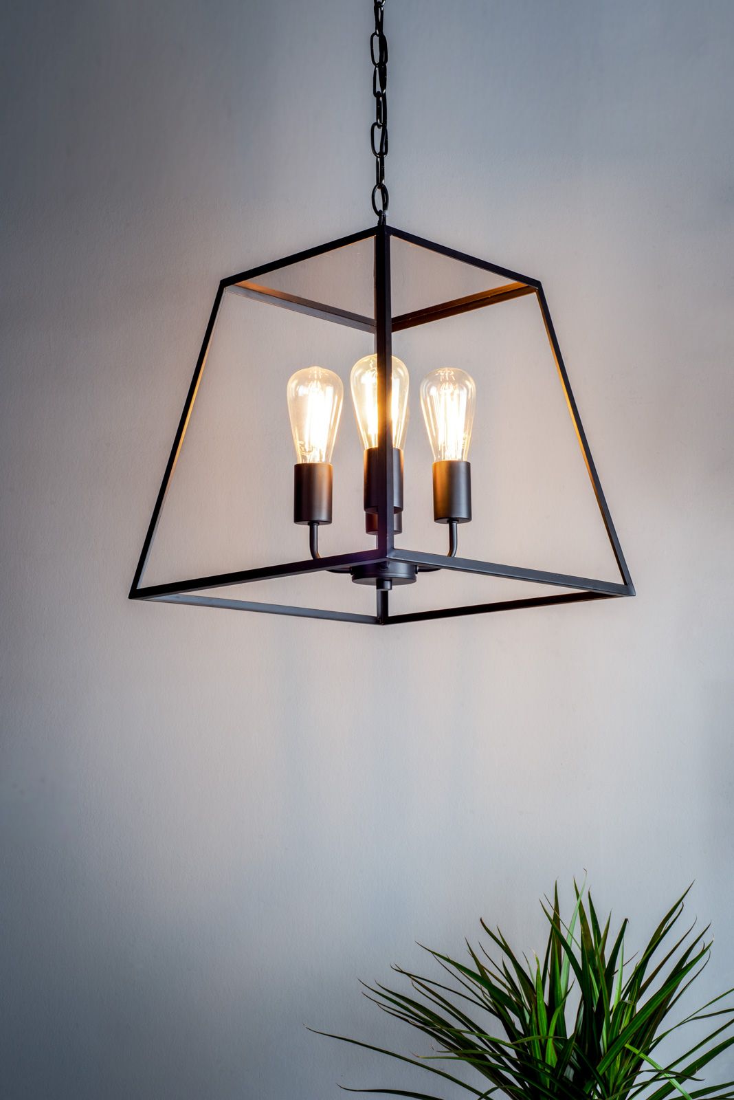 Academy Lighting Collection - Matt Black/Glass