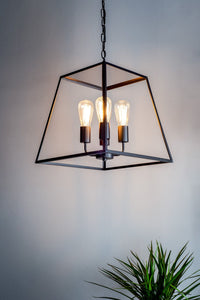 Academy Lighting Collection - Matt Black/Glass