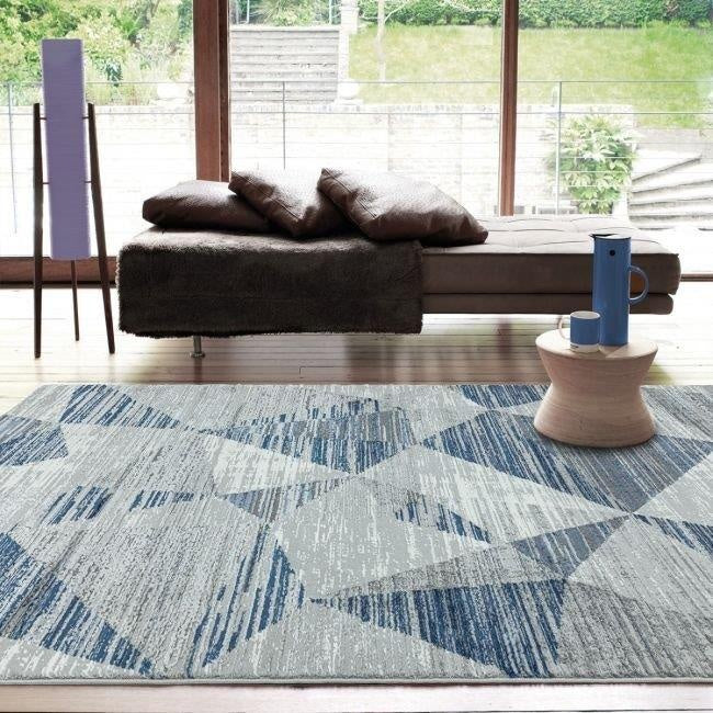 Orion Rug - Blocks Blue OR14
