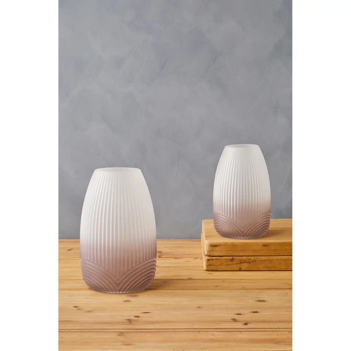 Blyth Grey Glass Vase Collection
