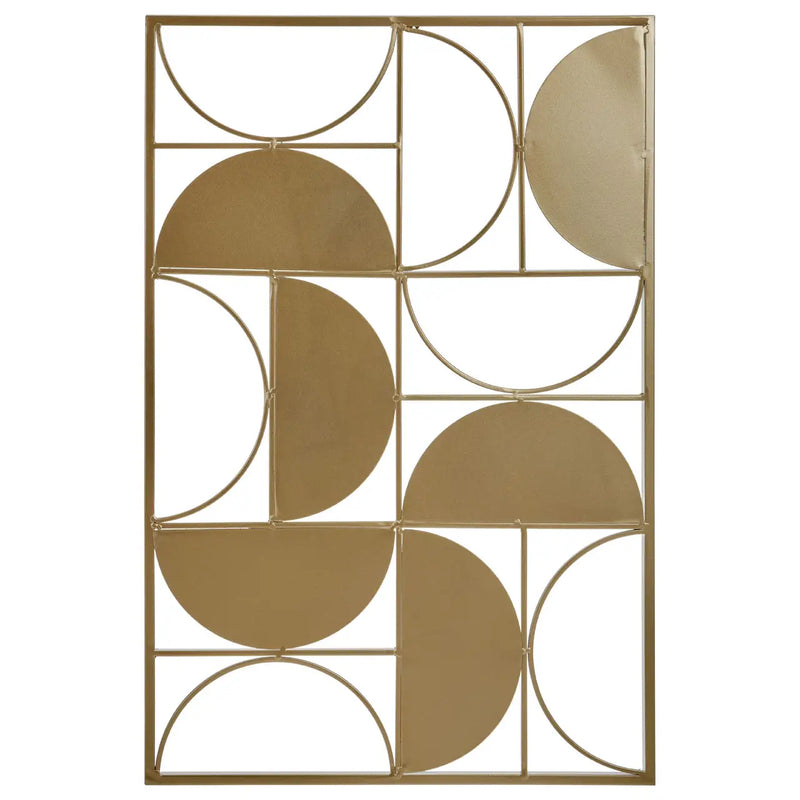 Trento Semicircle Wall Art - Gold