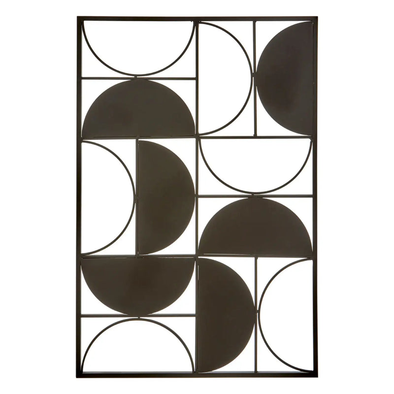 Trento Semicircle Wall Art - Black