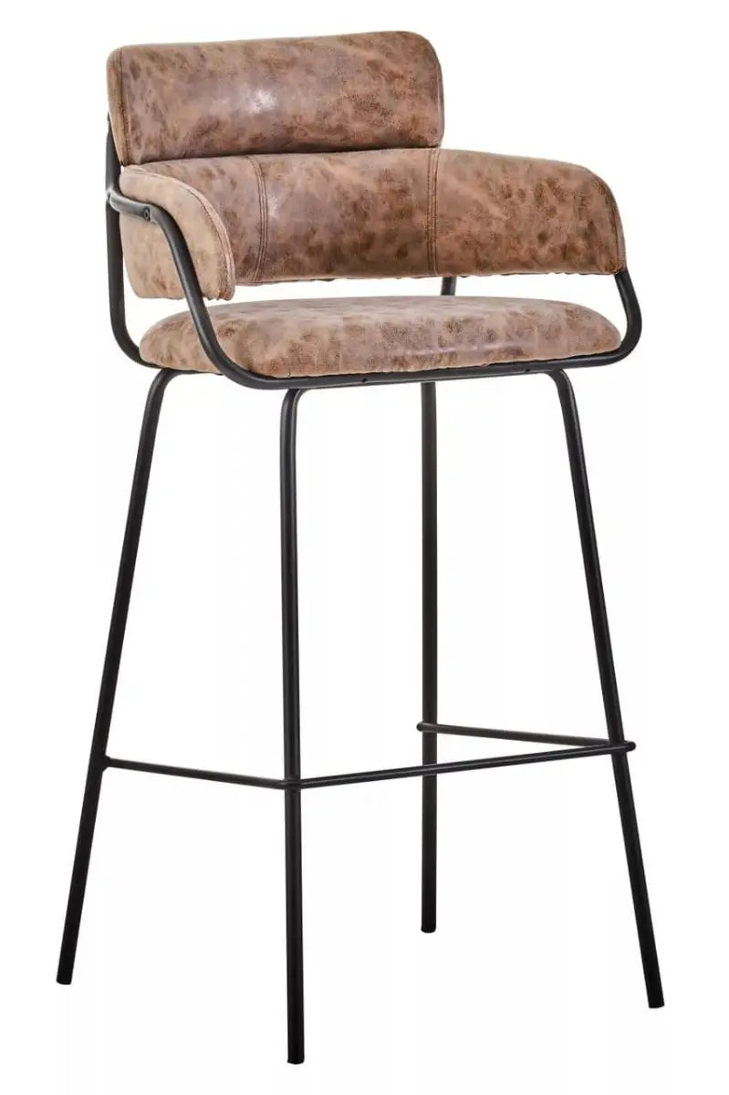 Tamzin Faux Leather Bar Stools (pair) - Various Colours Available