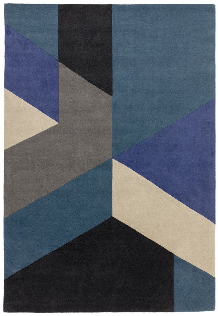 Reef Rug - Big Geo Blue RF13
