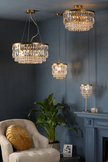 Laura Ashley - Rhosill Lighting Collection - Matt Antique Brass