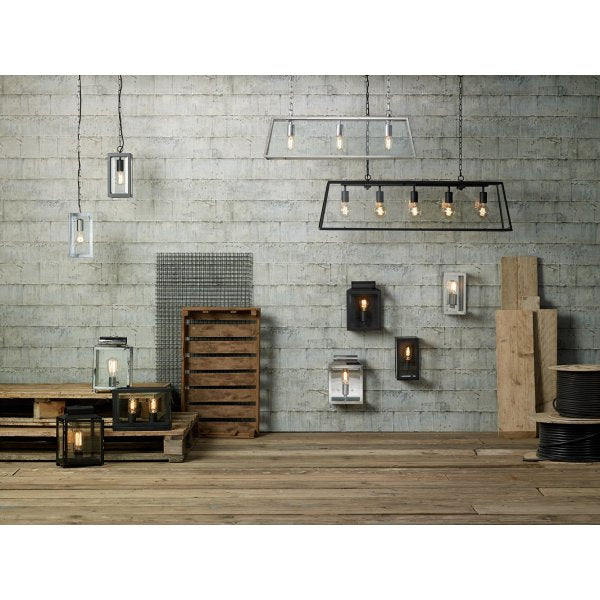 Academy Lighting Collection - Matt Black/Glass