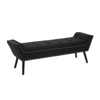 Alea Fabric Bench - Black