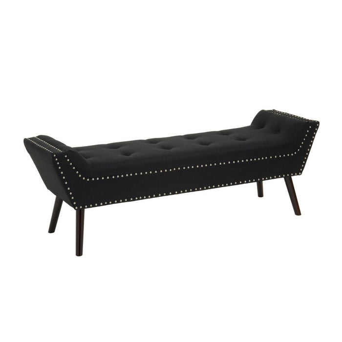 Alea Fabric Bench - Black