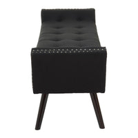 Alea Fabric Bench - Black