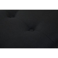 Alea Fabric Bench - Black