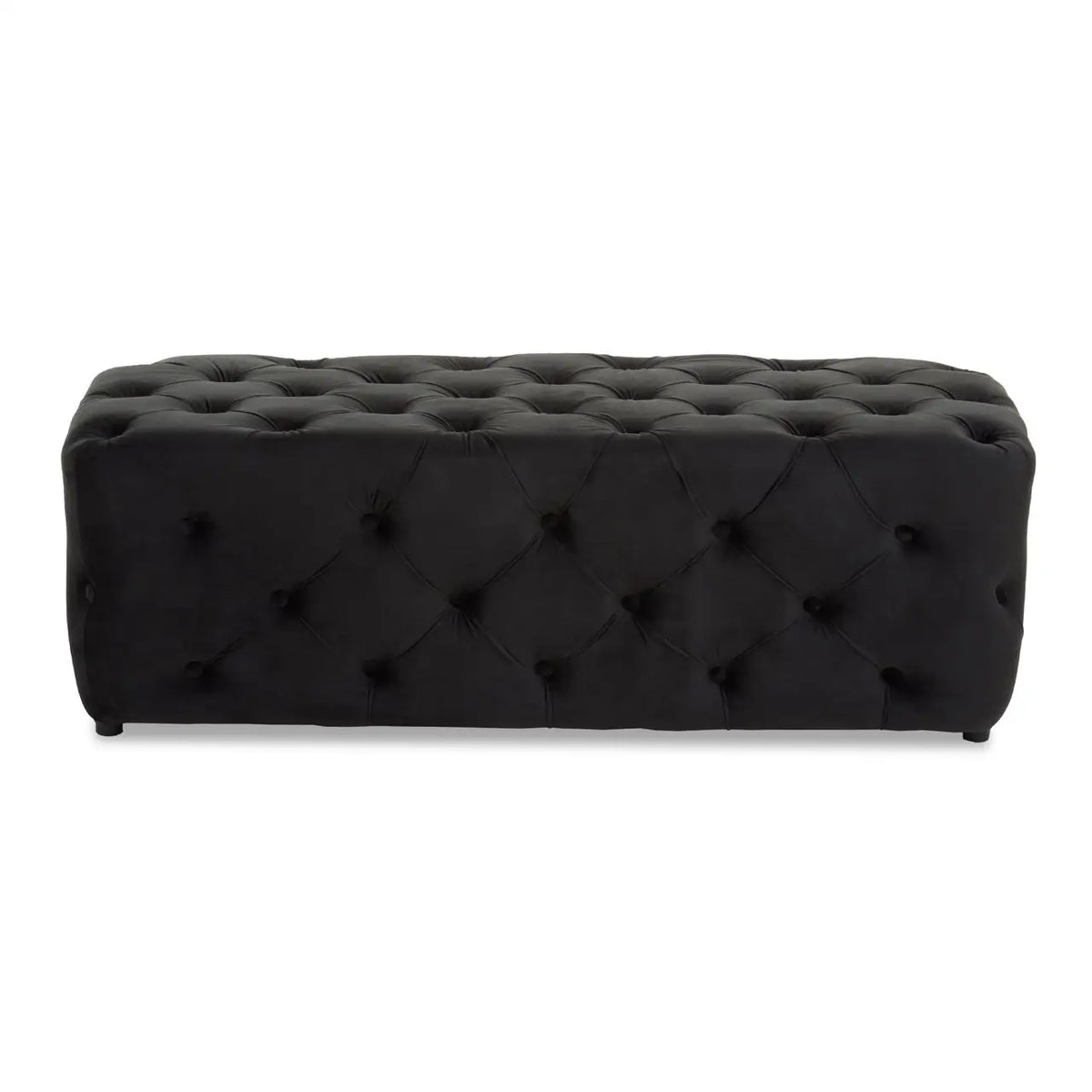 Alea Velvet Bench - Black