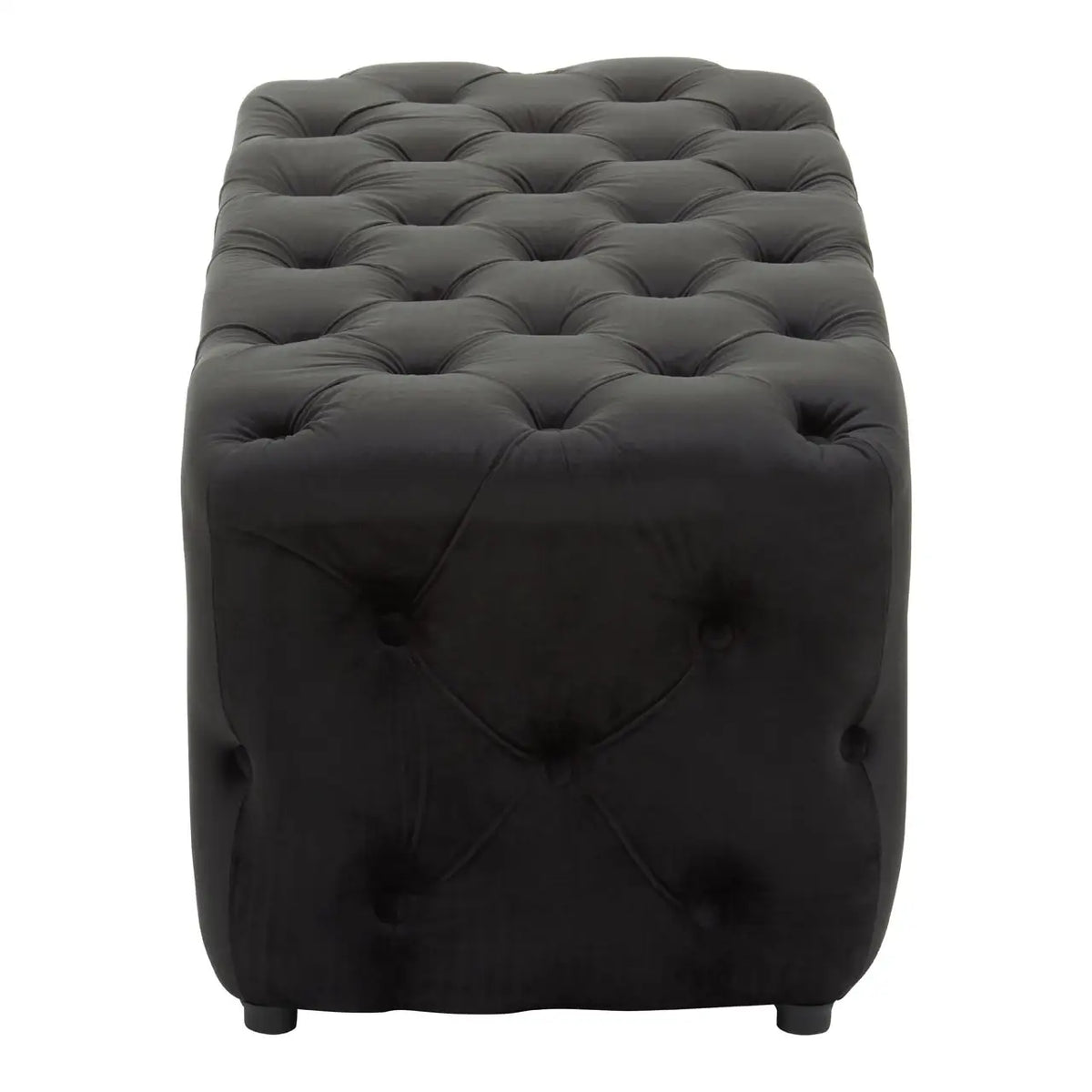 Alea Velvet Bench - Black