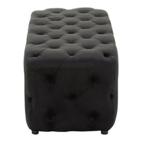Alea Velvet Bench - Black