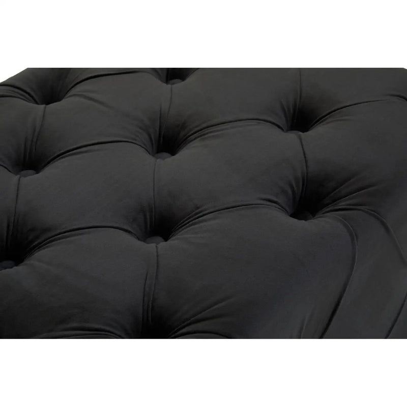 Alea Velvet Bench - Black