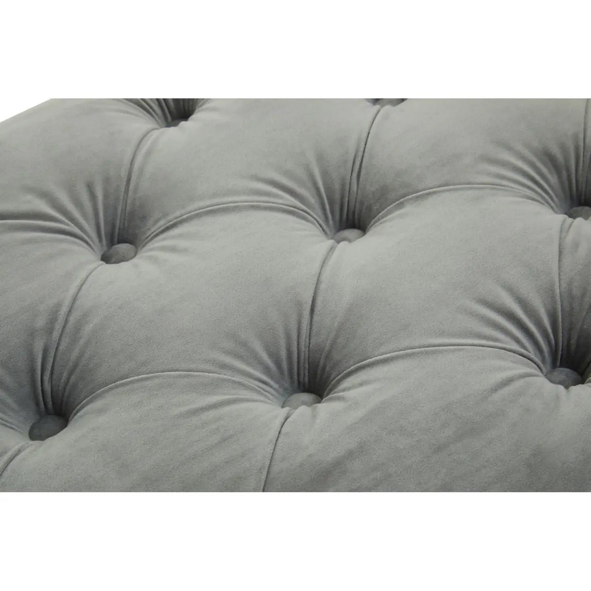 Alea Velvet Bench - Grey