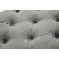 Alea Velvet Bench - Grey