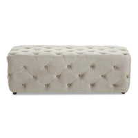 Alea Velvet Bench - Mink