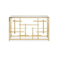 Aprilia Occasional Table Collection - White Marble/Gold
