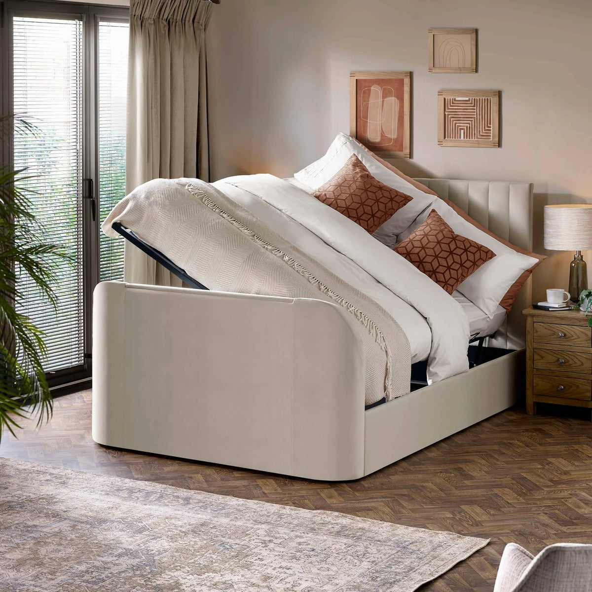 Alana Side-Lift Ottoman TV Bed