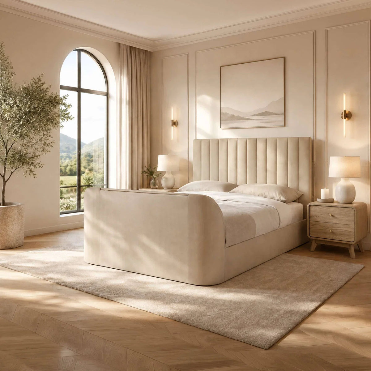 Alana Side-Lift Ottoman TV Bed